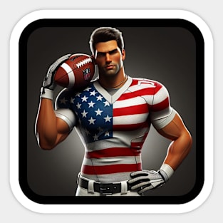 American Man NFL Football Player #10 Sticker